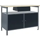 vidaXL Établi Noir 120x60x85 cm Acier