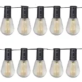 Luxform - Guirlande lumineuse solaire avec 10 lumières - Alicante - lumières de fête - fonctionnant à l'énergie solaire