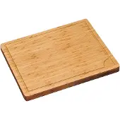 Kesper 58153 Planche à découper Profi en Bambou, Marron, 45 x 36 x 3,3 cm