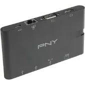PNY All-in-One - Mini-dock - USB-C - VGA, HDMI - 1GbE