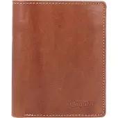 Esquire porte-monnaie Denver RFID Wallet Vertical Congnac brun
