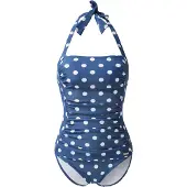 LASCANA Maillot de bain 'Lissy' bleu / blanc