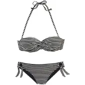 s.Oliver Bikini noir / blanc