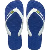 Havaianas Claquettes / Tongs 'Brasil' bleu marine / blanc