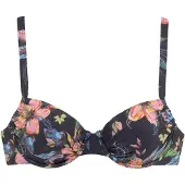 LASCANA Hauts de bikini 'Malia' anthracite / corail