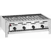 Bartscher Gril table gaz combi, 4 brûleur