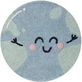 Lorena Canals Tapis en coton Big Big World Ø 100 cm