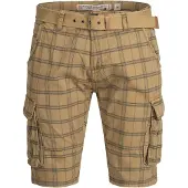 INDICODE JEANS Pantalon cargo beige / moutarde