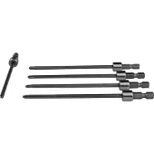 Makita Embouts - - 199155-7 - Lot de 5 - Acier - Cruciforme