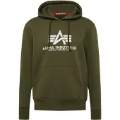 Alpha industries Sweat-shirt vert foncé / blanc