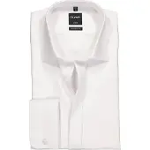 Olymp Homme OLYMP Luxor Modern Fit Chemise de gala blanc, Unicolore