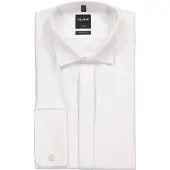 Olymp Luxor Modern Fit Chemise de gala blanc, Faux uni
