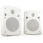 Qtx QR5W Enceintes murales blanches 1 active + 1 passive