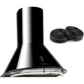 Klarstein Lumio Neo Hotte aspirante + 2 filtres recyclage d'air 610 m³/h noir