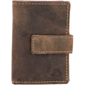 Green Burry GREENBURRY pince à billets étui pour carte de crédit Vintage Card-Clip Case RFID Brown brun