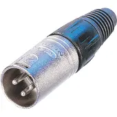 Neutrik Connecteur XLR mâle 3 contacts,16A, Connecteur audio, Argent
