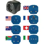 Brennenstuhl World Travel Plug - Set - - Aruba, Açores, Bahamas, Barbade, Belize e