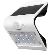 Led's Light Applique murale extérieure blanche 14,5 cm avec variateur d’intensité et capteur solaire - Daya