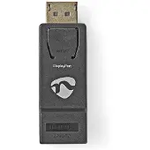 Nedis Displayport-Adapter - DisplayPort mâle - HDMI sortie - 1080p@60Hz - Nickelé - Droit - Rond - ABS - ABS - Noir - Boîte