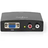 Nedis HDMI Converter | VGA femelle / 2x RCA femelle | HDMI output | One-way | 1080p | 1.65 Gbps | Aluminium | Anthracite