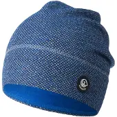 Giesswein Bonnet 'Hohes Eis' bleu foncé / noir / blanc