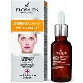 FLOSLEK Dermoexpert Acid Peel Soin de Nuit Illuminateur Contre les Ténèbres de la Peau 30 Ml