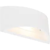 QAZQA Applique murale moderne blanche 20cm avec effet lumineux - Tum