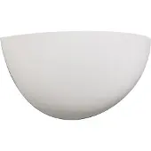 QAZQA Applique murale moderne en plâtre blanc en demi-cercle - Britt