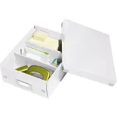 Leitz Boîte d'organisation Click + Store , petit, blanc