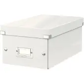 Leitz Boîte d'organisation DVD Click + Store , blanc
