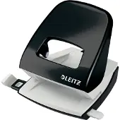 Leitz Perforateur de bureau NeXXt série 5008, métal, noir brillant