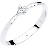Elli DIAMONDS Bague argent / blanc