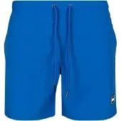 Urban Classics Shorts de bain bleu cobalt / noir / blanc