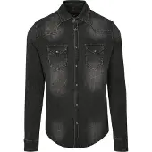 Brandit Chemise 'Riley' noir denim