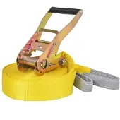 vidaXL Corde lâche pour slackline 15 m x 50 mm 150 kg Jaune 142667