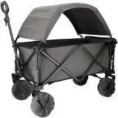 Travellife Chariot de plage Burano gris avec toit