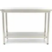 Maxima - Table Gastro en acier inoxydable - 180 x 70 cm - Hauteur réglable