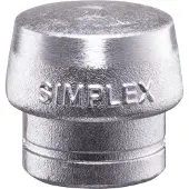 HALDER Silver Soft Metal Replacement Mouthpiece Simplex 60 Mm Argenté