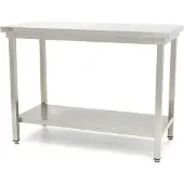 Maxima - Table Gastro inox - 120 x 60 cm - Hauteur réglable - avec étagère de stockage