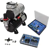 vidaXL Kit complet aérographe professionnel avec 2 pistolets
