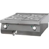 Maxima - Gastro Heavy Duty Bain Marie - Double unité - Profondeur 70 cm - Électrique