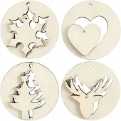 Creativ Company Houten Kerst Hangers 2in1, 8st.