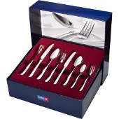 Sola Ensemble de couverts - en inox 18/10 - Fleurie - 8 personnes - 70 pièces