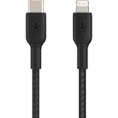 Belkin Câble De Recharge Usb-c Vers Lightning Tressé 1 M Charge Rapide - Noir