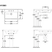 Villeroy & Boch V&B lavabo AVENTO 650x470mm m ÜL we Alpin CeramicPlus (470 mm, 650 mm)
