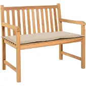 vidaXL Coussin de banc de jardin crème 100x50x4 cm tissu oxford