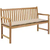 vidaXL Coussin de banc de jardin crème 150x50x4 cm tissu oxford