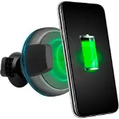 SBS Support de voiture pour téléphone circulaire Wireless Clamp Chargeur Qi 10W