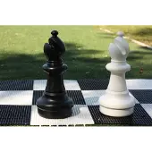 Ubergames - Pièce d'échecs - Fou 54 cm - Noir - Convient pour le jeu d'échecs