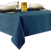 De Witte Lietaer Tafellaken De Witte Lietaer Gibson Turkish Blue-Ø 170 cm